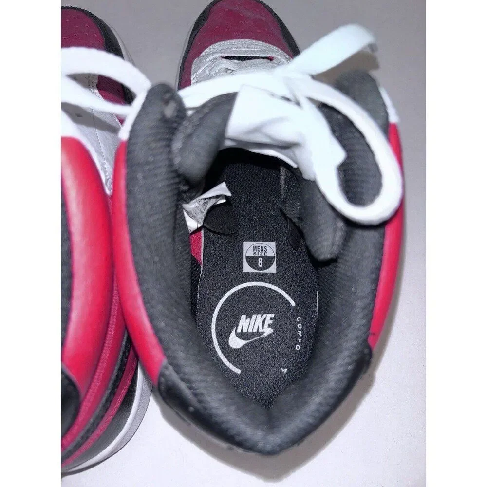 Men’s Nike Court Vision Mid Satin Red Size 8